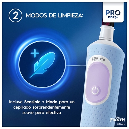 BRAUN ORAL B VITALITY PRO KIDS FROZEN - Cepillo Eléctrico + Funda de Viaje
