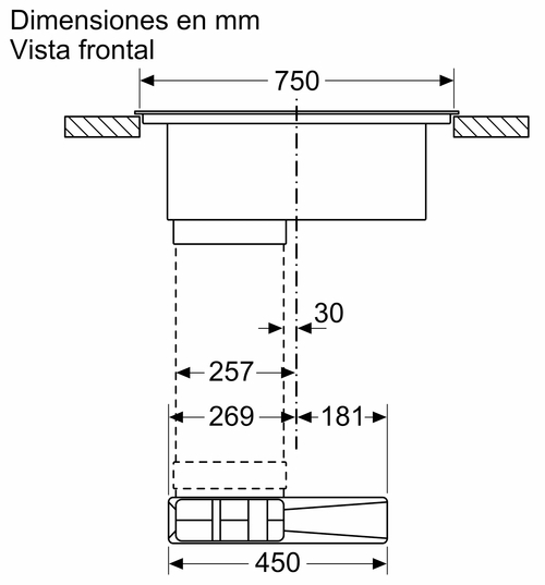 BALAY 3EBC983ER Negro - Vitrocerámica de Inducción + EXTRACTOR INTEGRADO 80CM