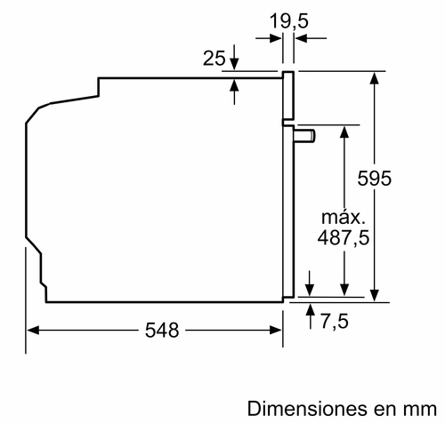 BOSCH HBA514ES3 INOX - Horno Multifunción 71L
