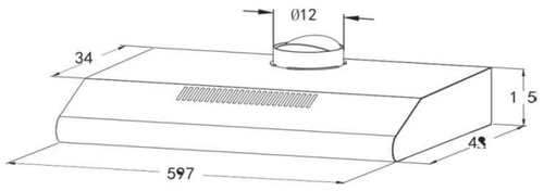 ROMMER CM-603 INOX - Campana Convencional 60CM