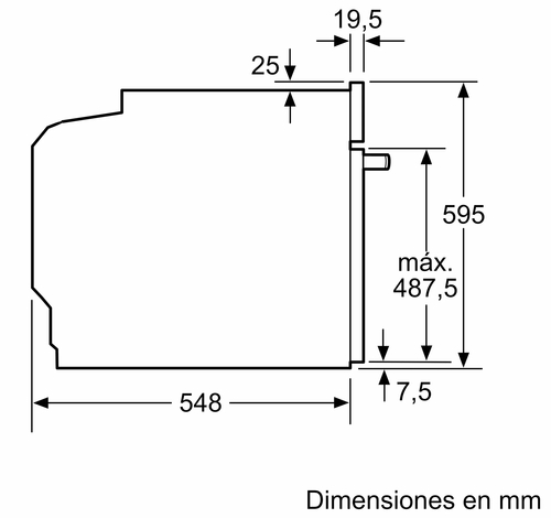 BALAY 3HB5159N3 Cristal Negro - Horno Multifunción 71L