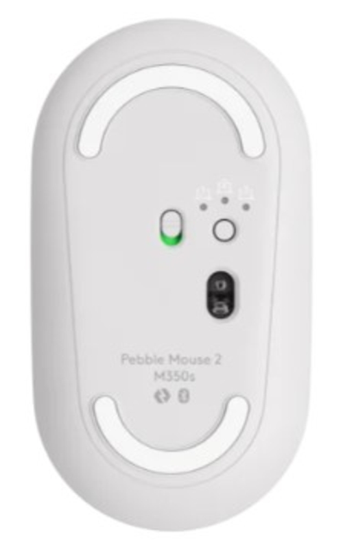 LOGITECH PEBBLE MOUSE 2 M350S Blanco - Ratón Inalámbrico