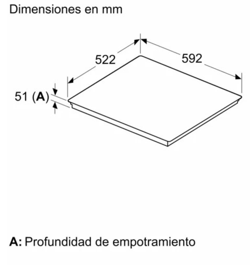 BALAY 3EB969LH Negro - Vitrocerámica de Inducción 60CM