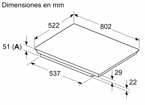 BALAY 3EB985LH Negro - Vitrocerámica de Inducción 80CM