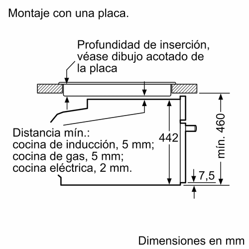 BALAY 3CB5159N3 Cristal Negro - Horno Compacto 47L