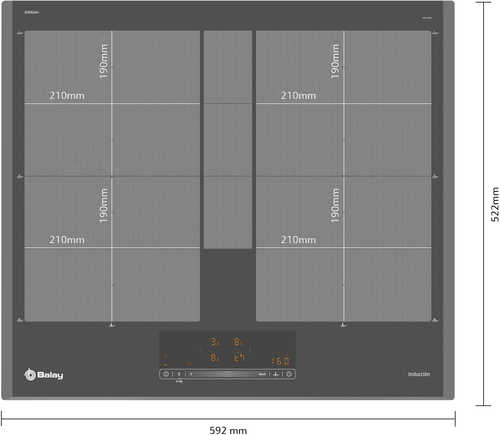 BALAY 3EB960AH Gris Antracita - Vitrocerámica de Inducción 60CM