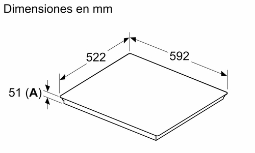BALAY 3EB961LR Negro - Vitrocerámica de Inducción 60CM
