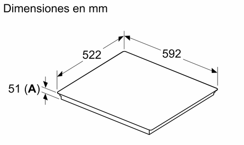 BALAY 3EB968LH Negro - Vitrocerámica de Inducción 60CM