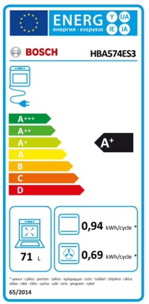 Horno Multifunción BOSCH HBG579ES3 INOX 71L