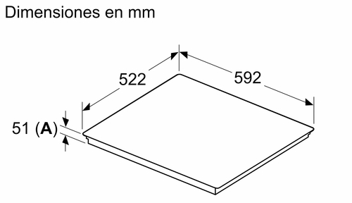 BOSCH PID61RHB1E Negro - Vitrocerámica de Inducción 60CM