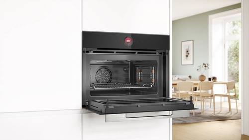 BOSCH CMG7241B1 Cristal Negro - Horno Compacto Microondas 45L