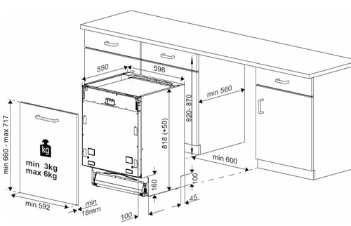 BEKO BDIN14320 INOX - Lavavajillas 60CM 13 Cubiertos