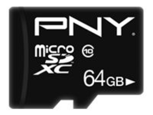 PNY PERFORMARCE PLUS MicroSDXC  CLASE 10 Negro - Tarjeta de Memoria 64GB