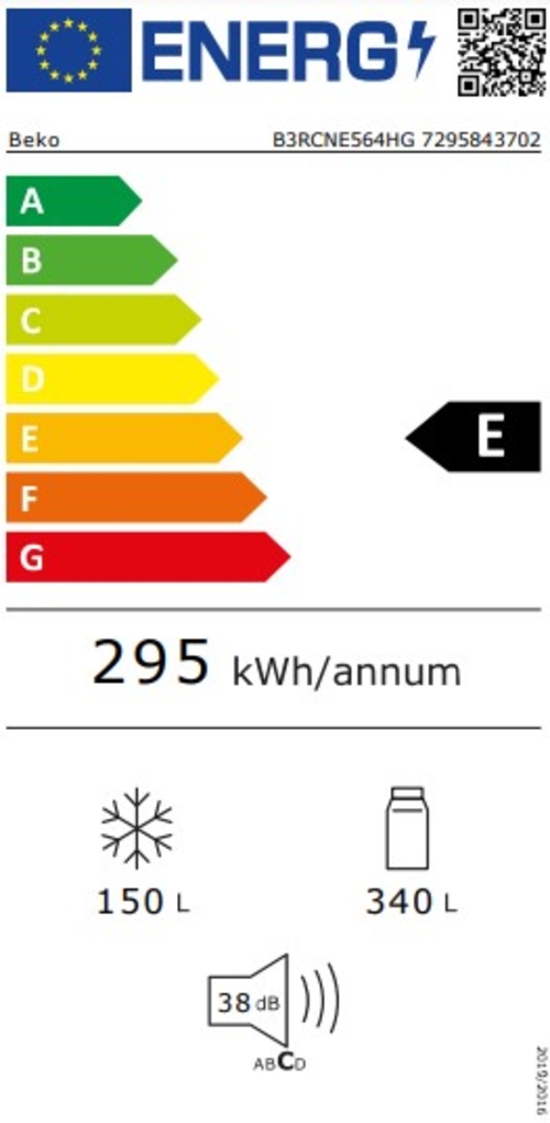 BEKO B3RCNE564HG INOX - Frigorífico Combi No Frost