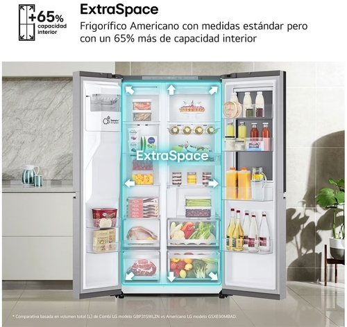 LG GSXE90MBAD INOX - Frigorífico Side by Side No Frost