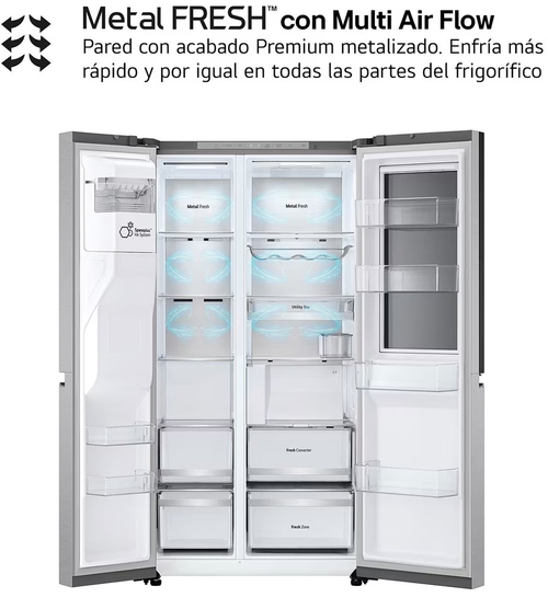 LG GSXE90MBAD INOX - Frigorífico Side by Side No Frost