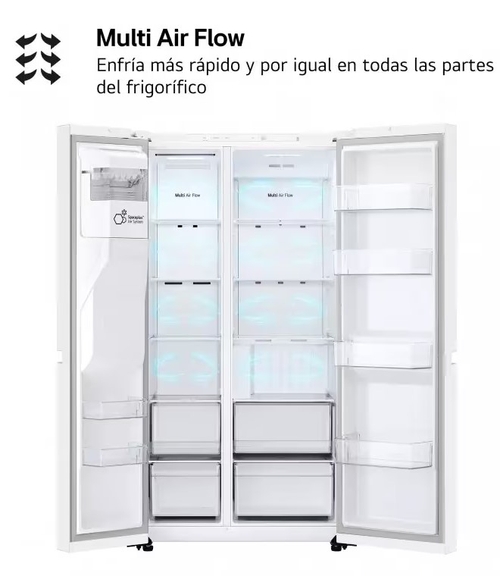 LG GSLC40SWPE Blanco - Frigorífico Side by Side No Frost