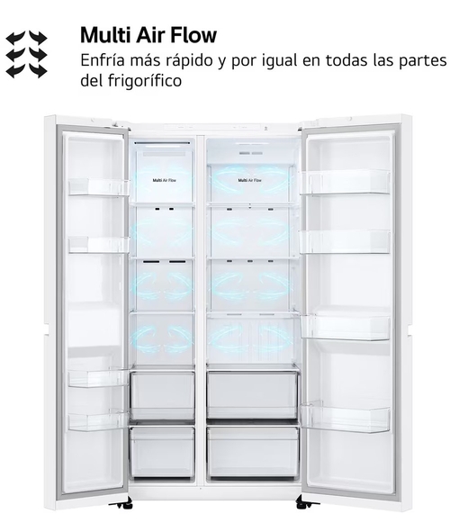 LG GSBC40SWPE Blanco - Frigorífico Side by Side No Frost