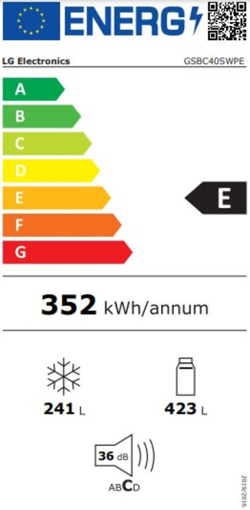 LG GSBC40SWPE Blanco - Frigorífico Side by Side No Frost