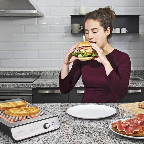 CECOTEC TURBO EASYTOAST INOX - Tostador 900W