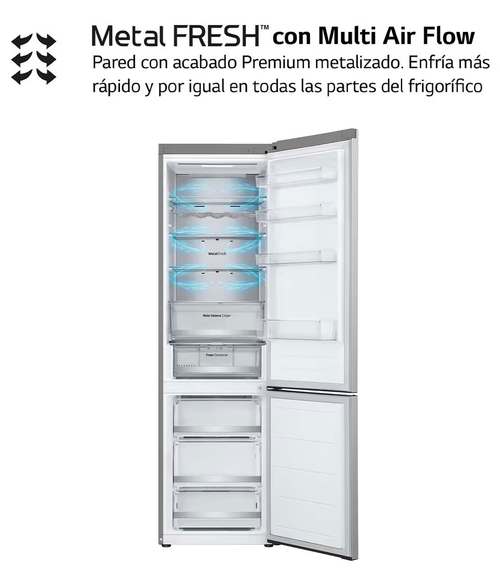 LG GBV5250EPY INOX - Frigorífico Combi No Frost