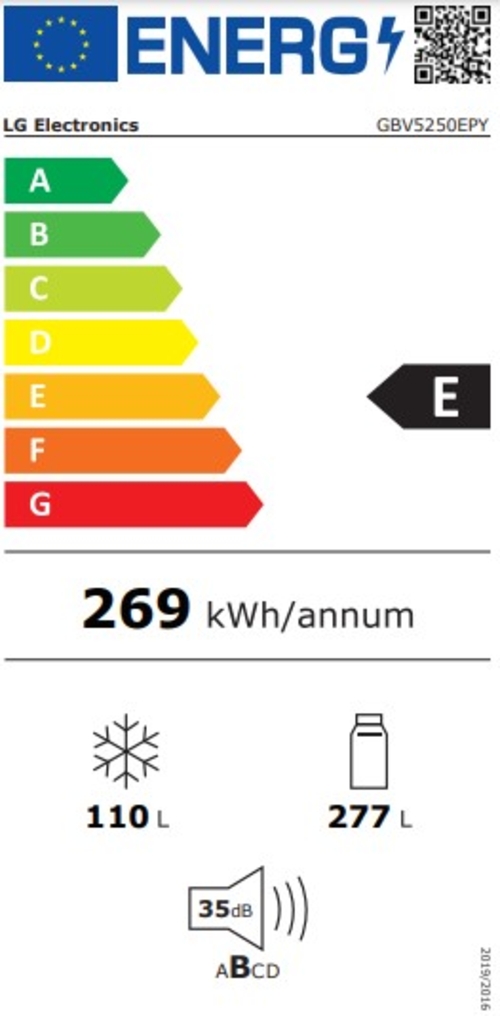 LG GBV5250EPY INOX - Frigorífico Combi No Frost