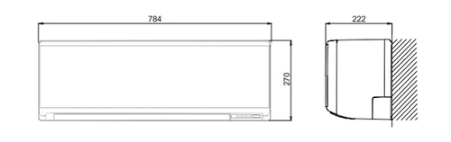 FUJITSU ASY3525U11MI-KN Blanco - Aire Acondicionado 2x1 2900 Frig y 2400 Kcal