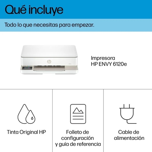 HP MFP ENVY 6120E AIO Blanco - Impresora Multifunción