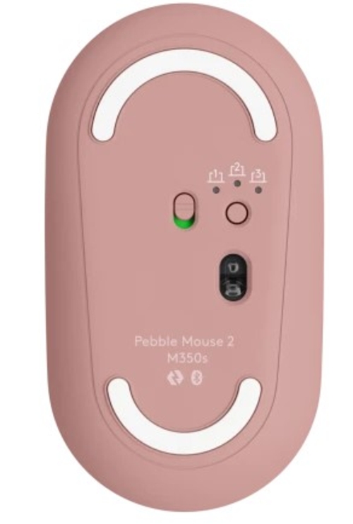 LOGITECH PEBBLE 3 M350S Rosa - Ratón Inalámbrico