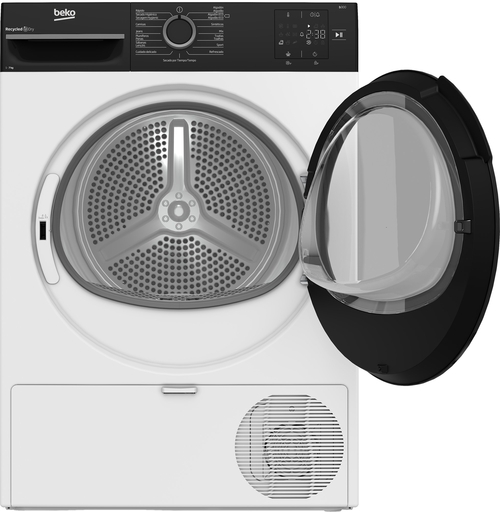 BEKO BM3T37230W Blanco-Negro - Secadora Bomba de Calor 7KG