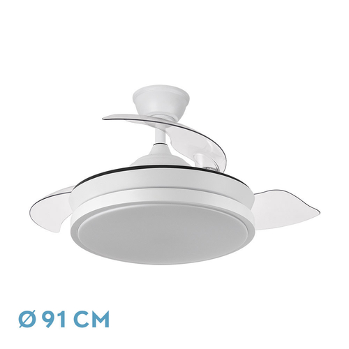 ABRILA DC Escorpion Mini Blanco - Ventilador de Techo 59W