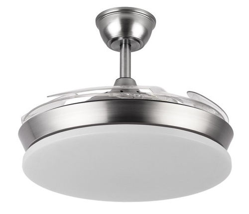 ABRILA DC Tridente Mini Niquel - Ventilador de Techo 59W