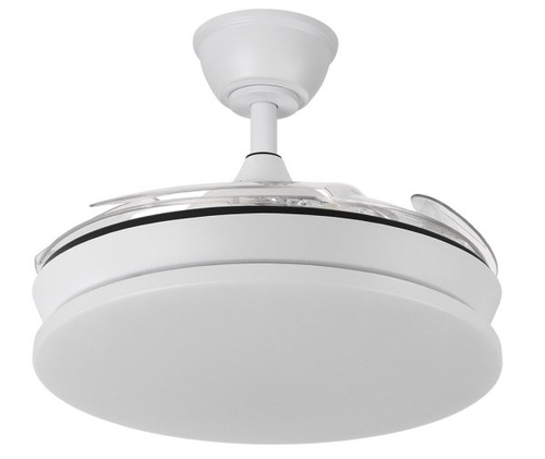 ABRILA DC Tridente Mini Blanco - Ventilador de Techo 59W