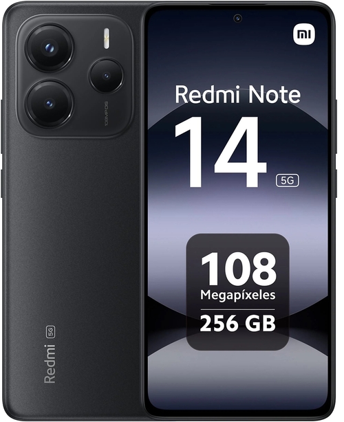 XIAOMI REDMI NOTE 14 5G Negro - Móvil 8GB 256GB