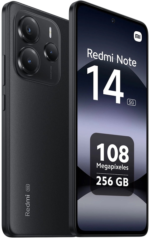 XIAOMI REDMI NOTE 14 5G Negro - Móvil 8GB 256GB