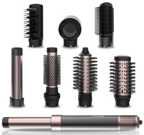 CECOTEC BAMBA CERAMICCARE AIRGLAM 8 EN 1 Negro - Moldeador 1400W