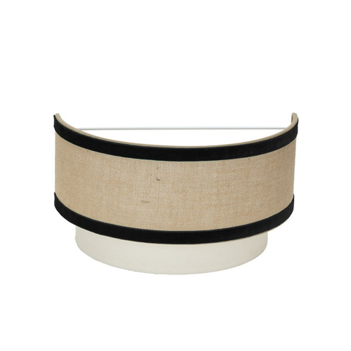 ABRILA CORNALINA Beis-Negro 30cm - Aplique 1xE27
