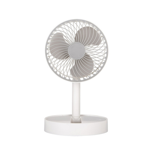 ABRILA Jerico Blanco-Gris 5W - Ventilador de Sobremesa 3 Aspas