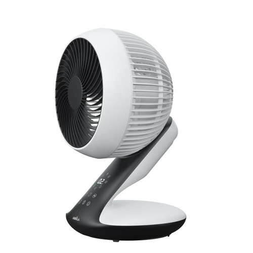 ABRILA Miera Blanco-Negro 20w - Ventilador de Sobremesa 3 Aspas