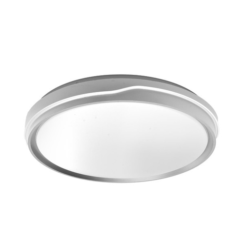 ABRILA ANUAR Blanco-Plata 7.5x50x50cm - Plafón 60W