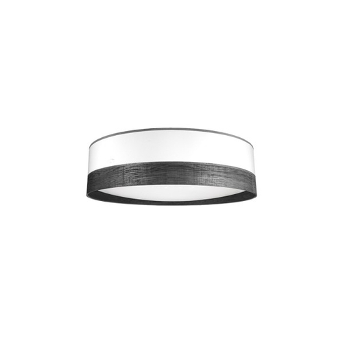 ABRILA Olga Blanco-Madera Negra 14x50x50Cm - Plafón 5616lm