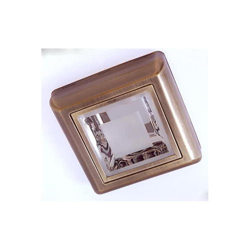 ABRILA Cuadrado Cuero 2xE27 - Downlight Superior