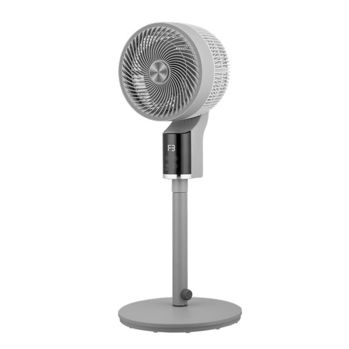 ABRILA Persa Gris-Cromo 50w - Ventilador de Pie 3 Velocidades