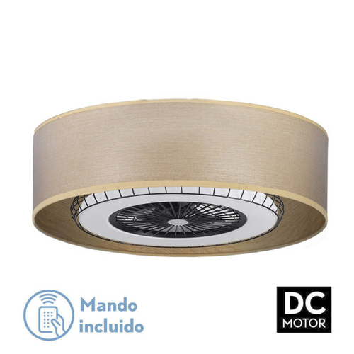 ABRILA Tania Madera Clara 72w - Ventilador de Techo 5 Aspas