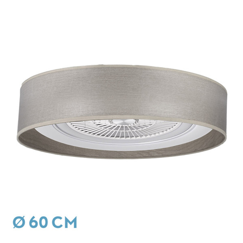 ABRILA Tania Madera Gris 72w - Ventilador de Techo 5 Aspas