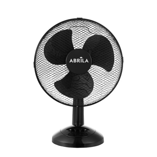 ABRILA Pizarro Mediano Negro 35W - Ventilador de Sobremesa 3 Aspas