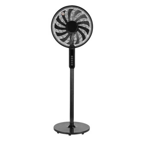 ABRILA Torbellino Negro 60W - Ventilador de Pie 13 Aspas
