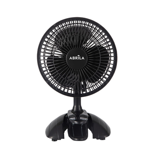 ABRILA Nervion Negro 20W - Ventilador de Sobremesa Con Pinzas