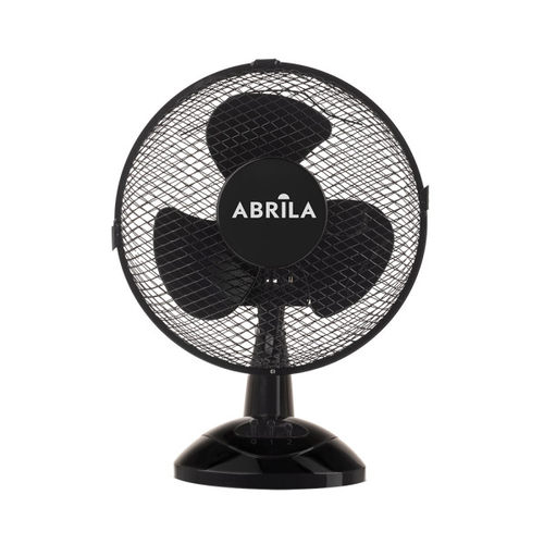 ABRILA Pizarro Negro 25W - Ventilador de Sobremesa Pequeño  3 Aspas