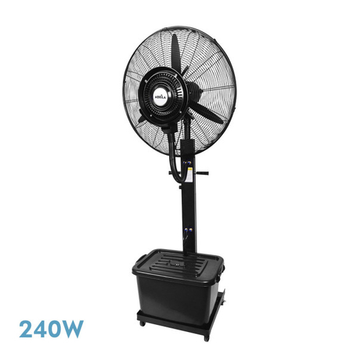 ABRILA Diluvio Negro 240W - Ventilador Nebulizador 3 Velocidades